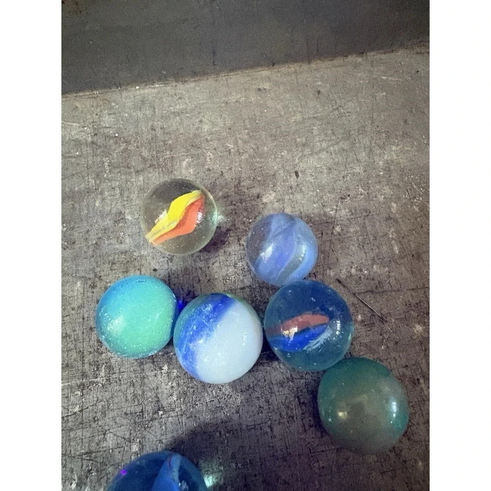 Vintage Swirl Shooter Marble‎ Lot Of 7